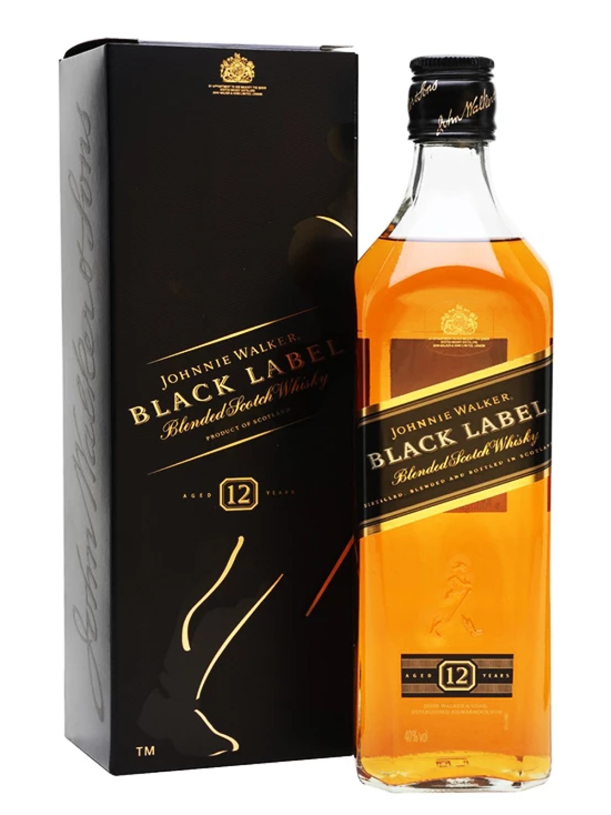 JOHNNIE WALKER BLACK LABEL WHISKY 1L - NobleShop