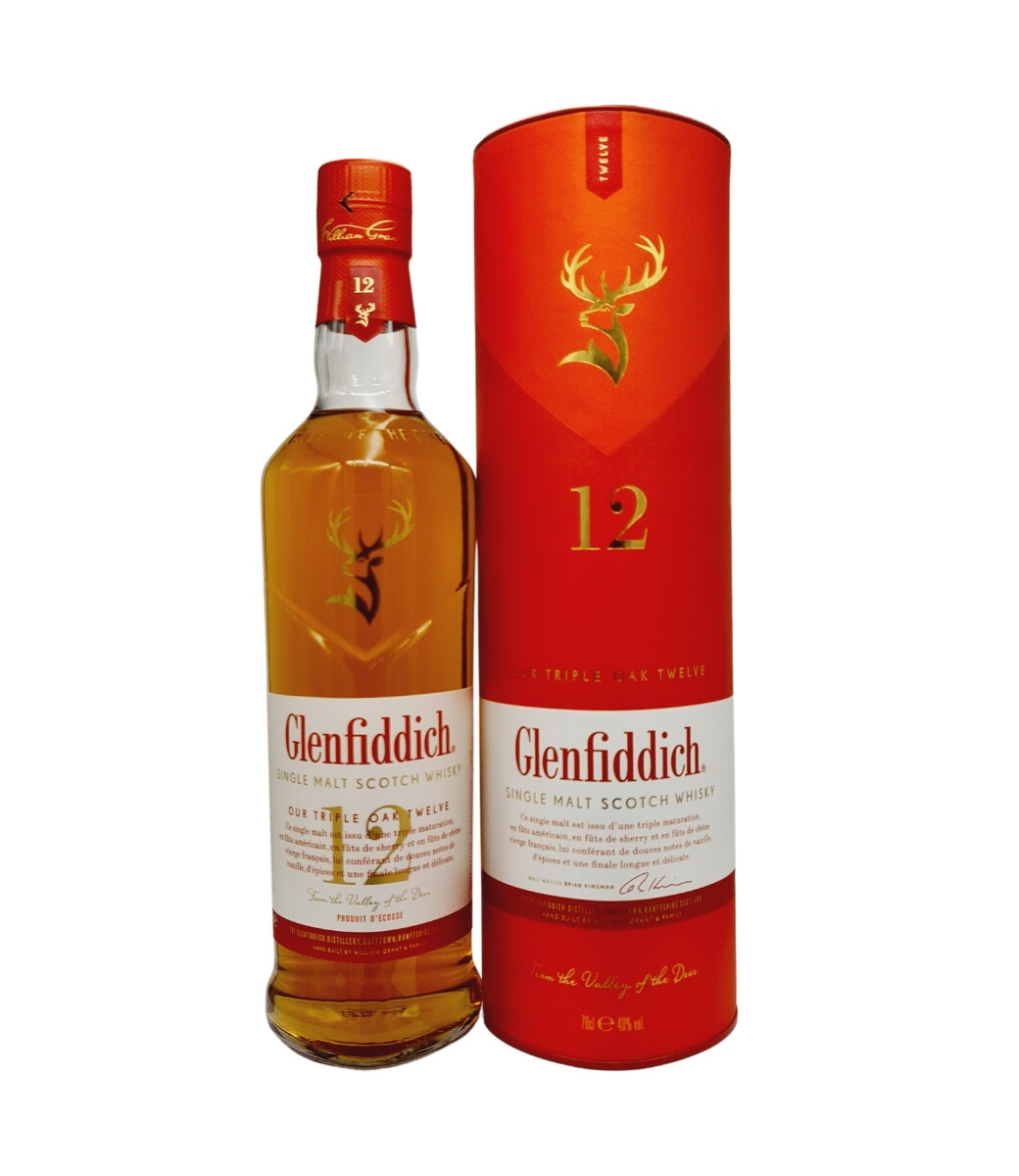 Invisible ink THE CHIPS X RED OAK レッドオーク WHISKY GLENFIDDICH 12 ANI TRIPLE OAK 40% 0.7L - NobleShop