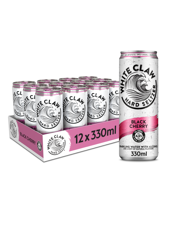 WHITE CLAW HARD SELTZER CIRESE NEGRE 4.5% 0.33L DOZA