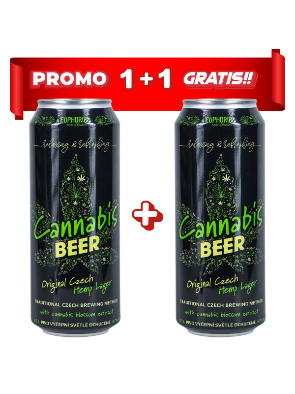 PACHET BERE EUPHORIA CANNABIS 4.2% DOZA 0.5L 1+1