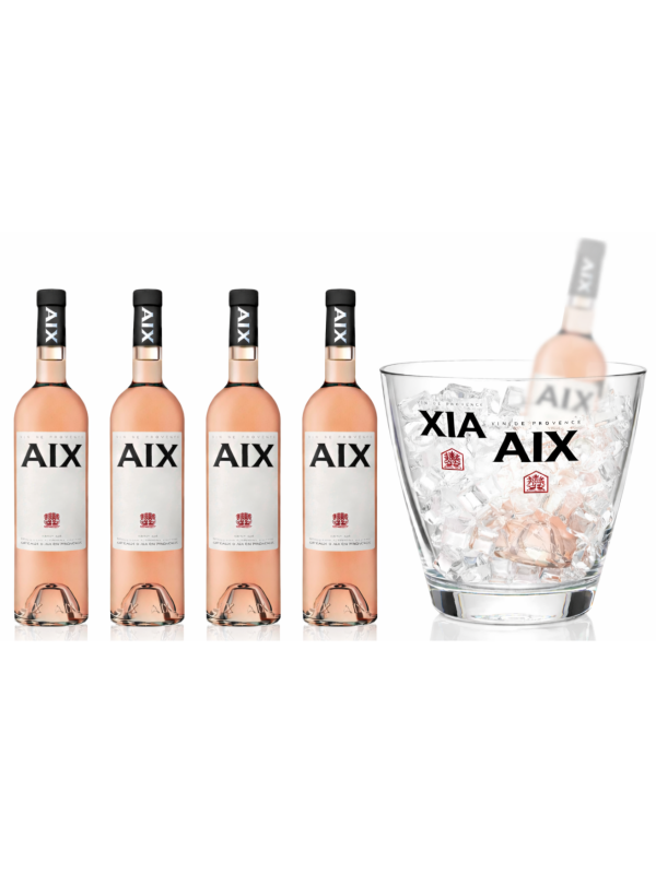 PACHET AIX ROSE  COTEAUX D'AIX EN PROVENCE X 4 + FRAPIERA