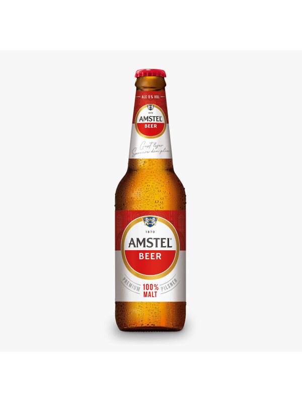 AMSTEL BERE BLONDA STICLA 0.33L