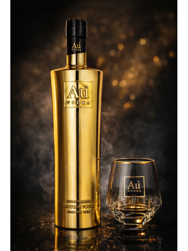 AU VODKA ORIGINAL 40% 0.7L + PAHAR