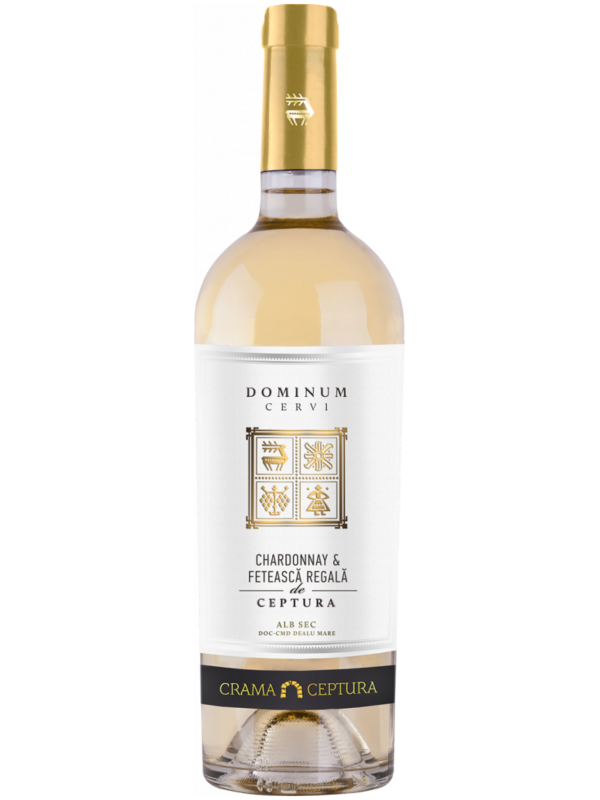 CRAMA CEPTURA DOMINUM CERVI CHARDONNAY & FETEASCA REGALA 0.75L