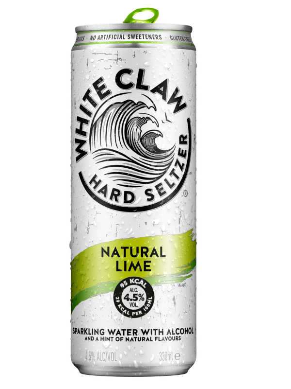WHITE CLAW HARD SELTZER LIME 4.5% 0.33L DOZA