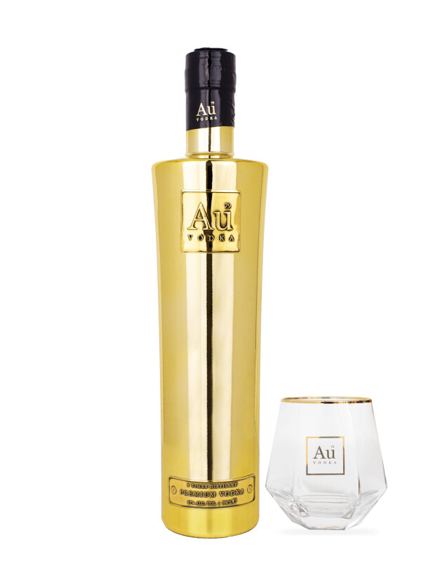 AU VODKA ORIGINAL 40% 0.7L + PAHAR