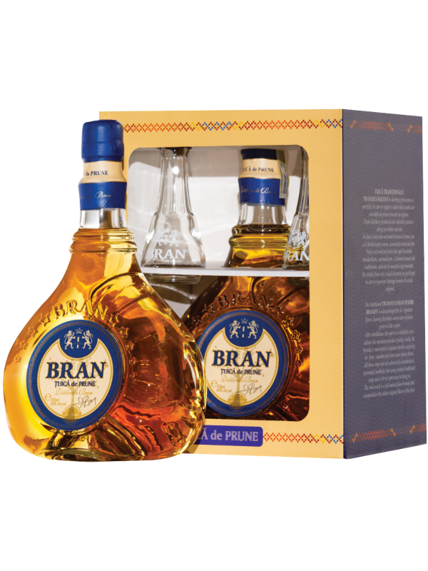 BRAN ȚUICĂ DE PRUNE 0.7L + 2 ȚOI