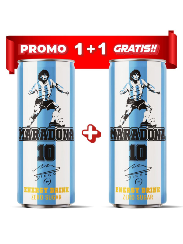 PACHET MARADONA BAUTURA ENERGIZANTA FARA ZAHAR 0.25L 1+1 