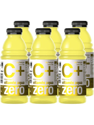 VITAMIN AQUA ZERO CALCIU & VITAMINA C+ - LEMON & LIME 0.6L X 6