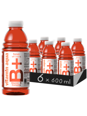 VITAMIN AQUA - VITAMINA B+ MERE & ZMEURĂ 0.6L X 6