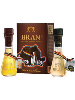 BRAN SET 2 ȚOIURI: PALINCĂ DE PRUNE 0.045L & RACHIU DE PRUNE 0.045L