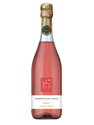 LAMBRUSCO CORTE ROSA ROZE DEMIDULCE 0.75L - PRETUL INCLUDE GARANTIA STICLA