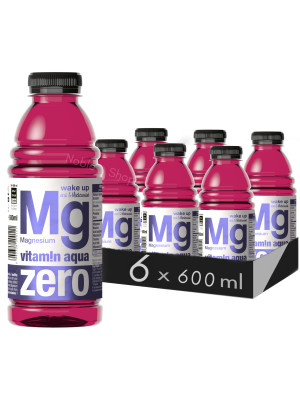 VITAMIN AQUA ZERO MAGNEZIU - ACAI & COACĂZE NEGRE 0.6L X 6