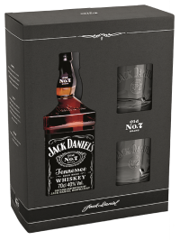 JACK DANIEL’S OLD NO. 7 WHISKY 0.7L + 2 PAHARE