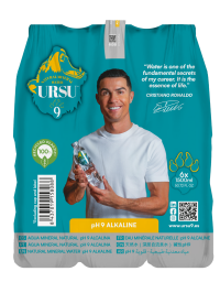 APA MINERALA NATURALA PLATA ALCALINA URSU PH9 BY CRISTIANO RONALDO 6 X 1.5L
