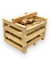 FUN GRILL, KIT BRICHETE DE CARBUNE PENTRU GRATAR CU LEMNE SI CHIBRITURI PENTRU APRINS